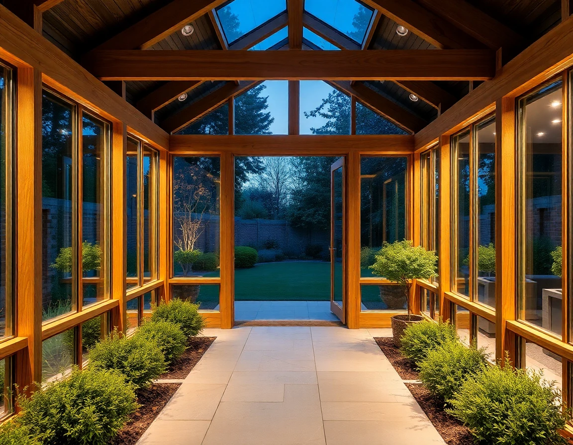 Oak framed garden room